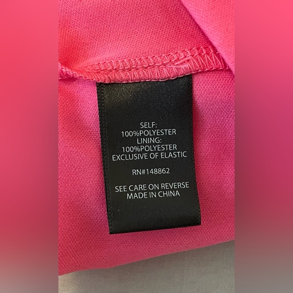 Torrid Chiffon Pink Clip Heart Button Front Midi Party Dress- 1X - Picture 5 of 7